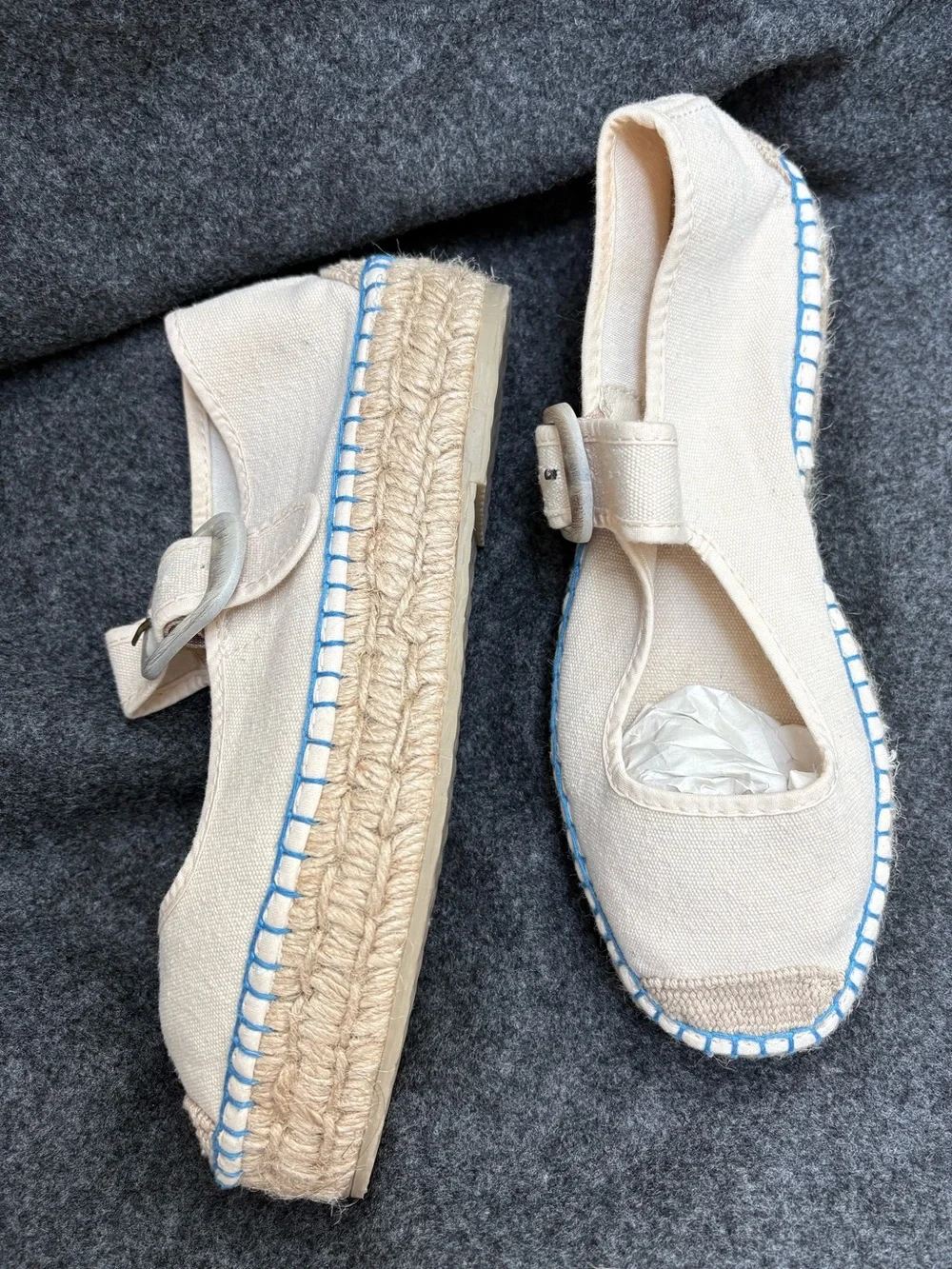 Free People cream canvas